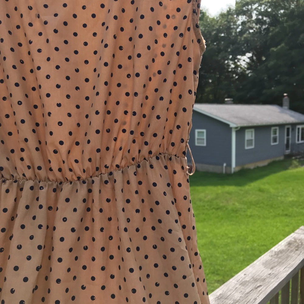 Adorable high low polka dot dress